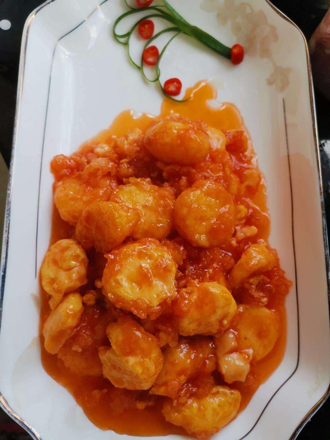 茄汁脆皮豆腐