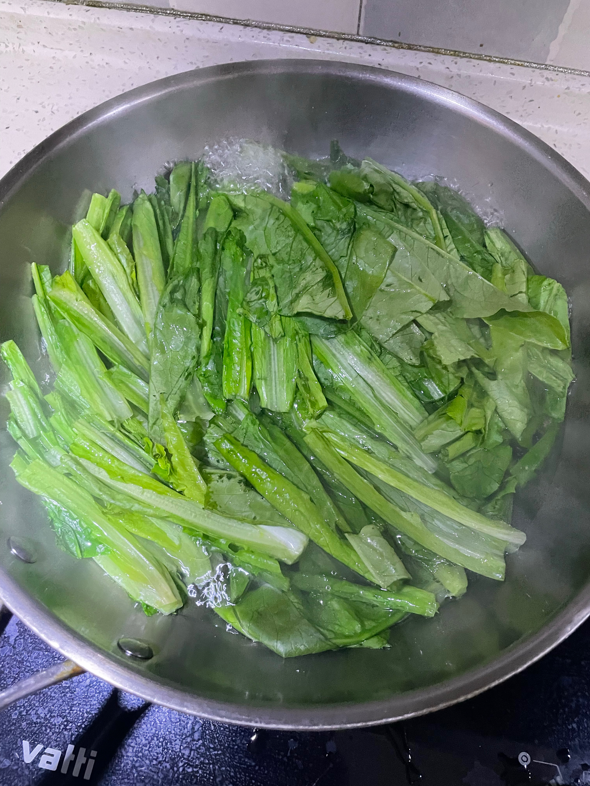 蒜蓉豆豉油麦菜的做法 步骤2