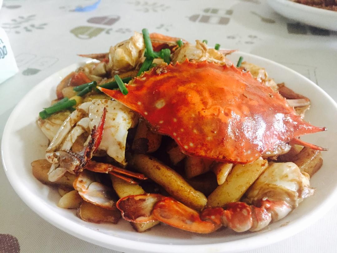 蟹炒年糕