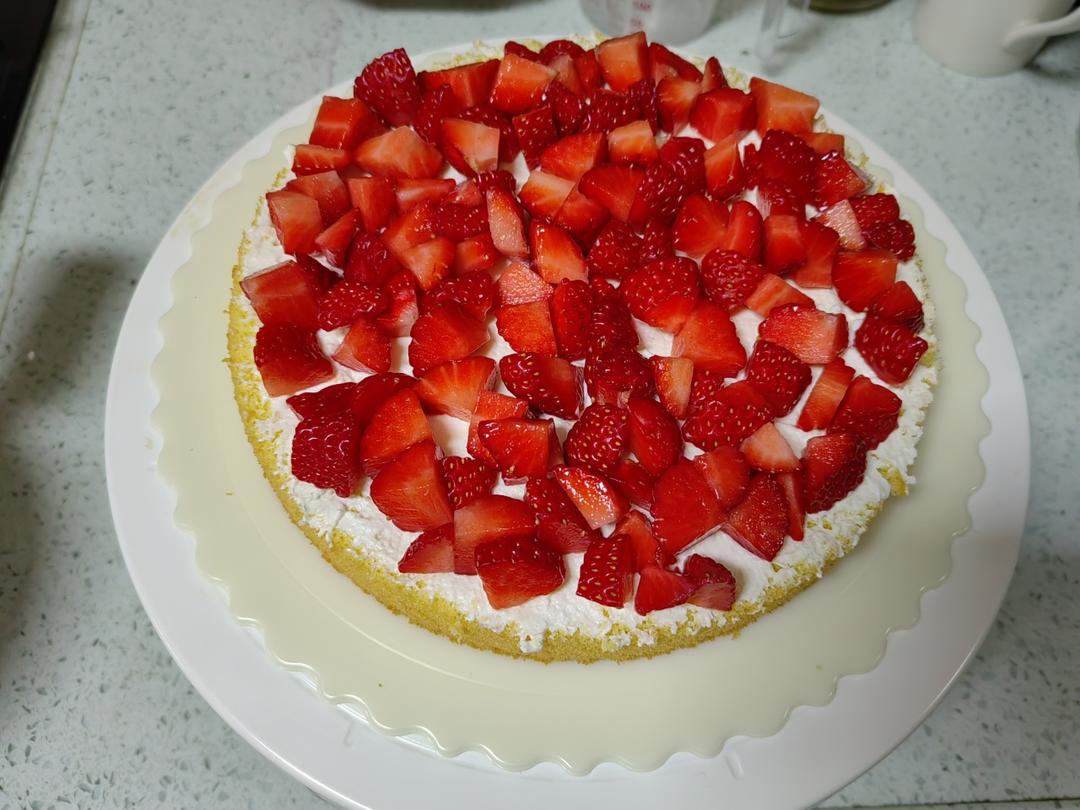 八寸戚风蛋糕抹面，入门级做法，新手必看