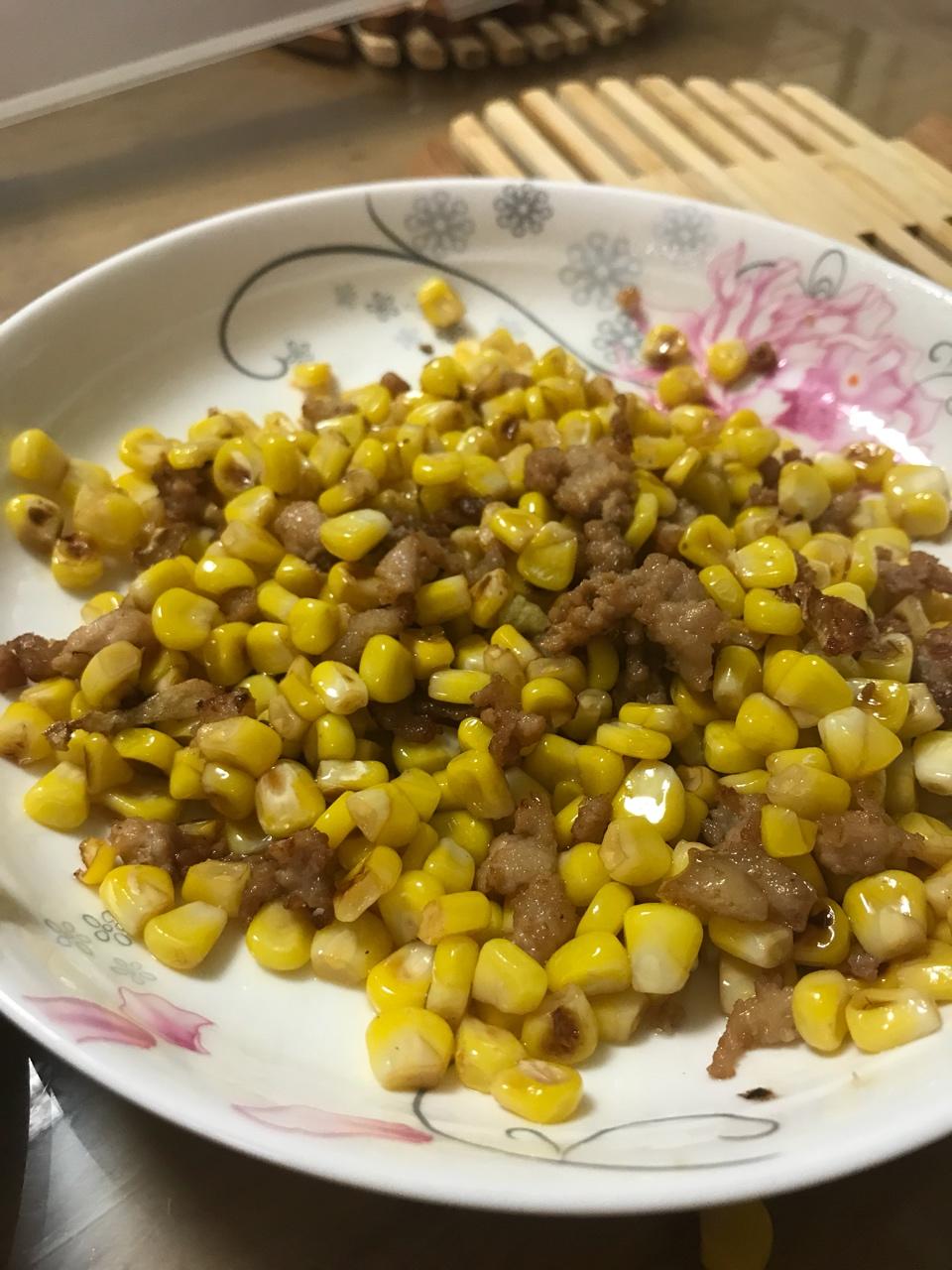 大_淑做的碎肉玉米