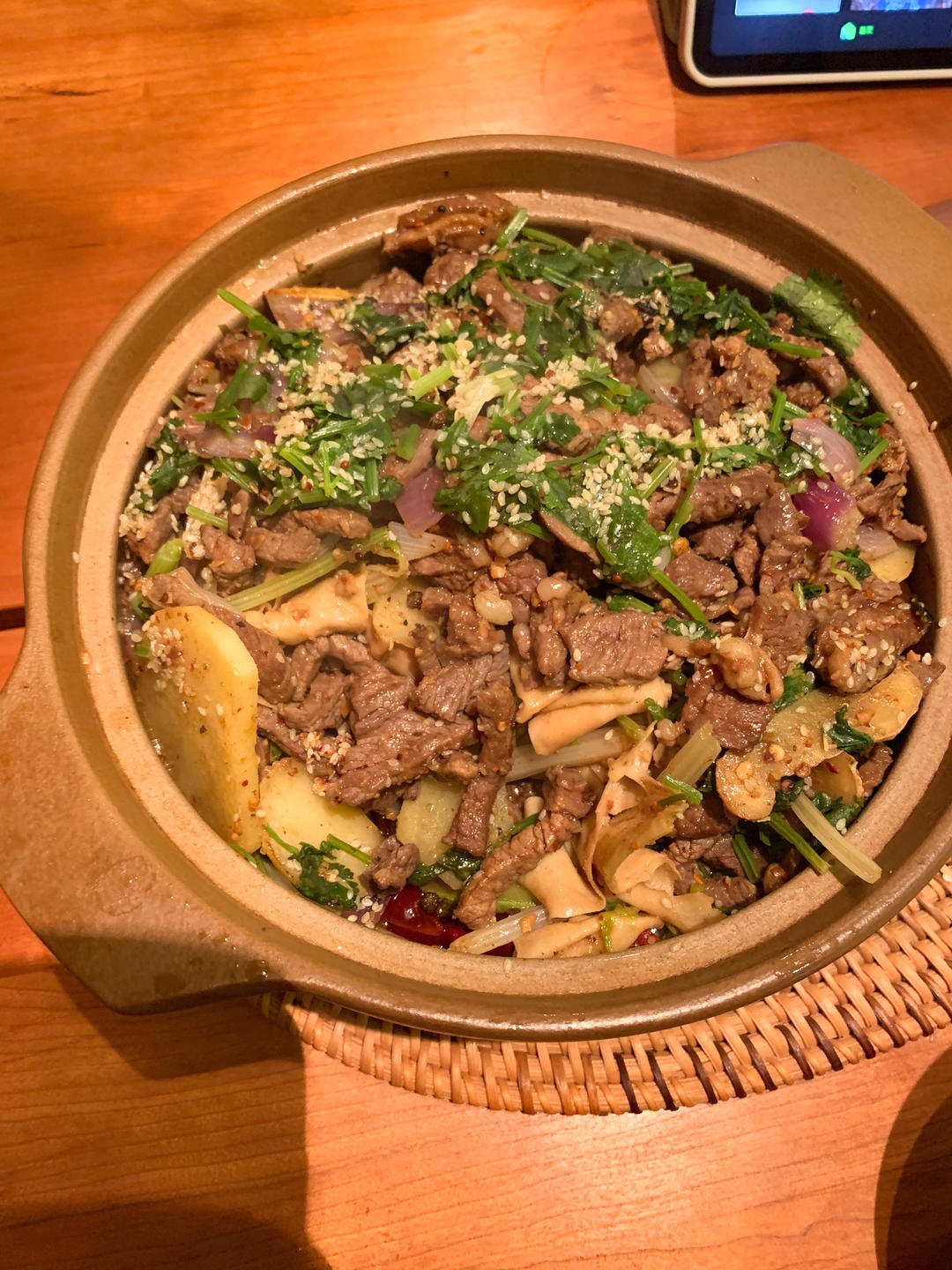 干锅牛肉