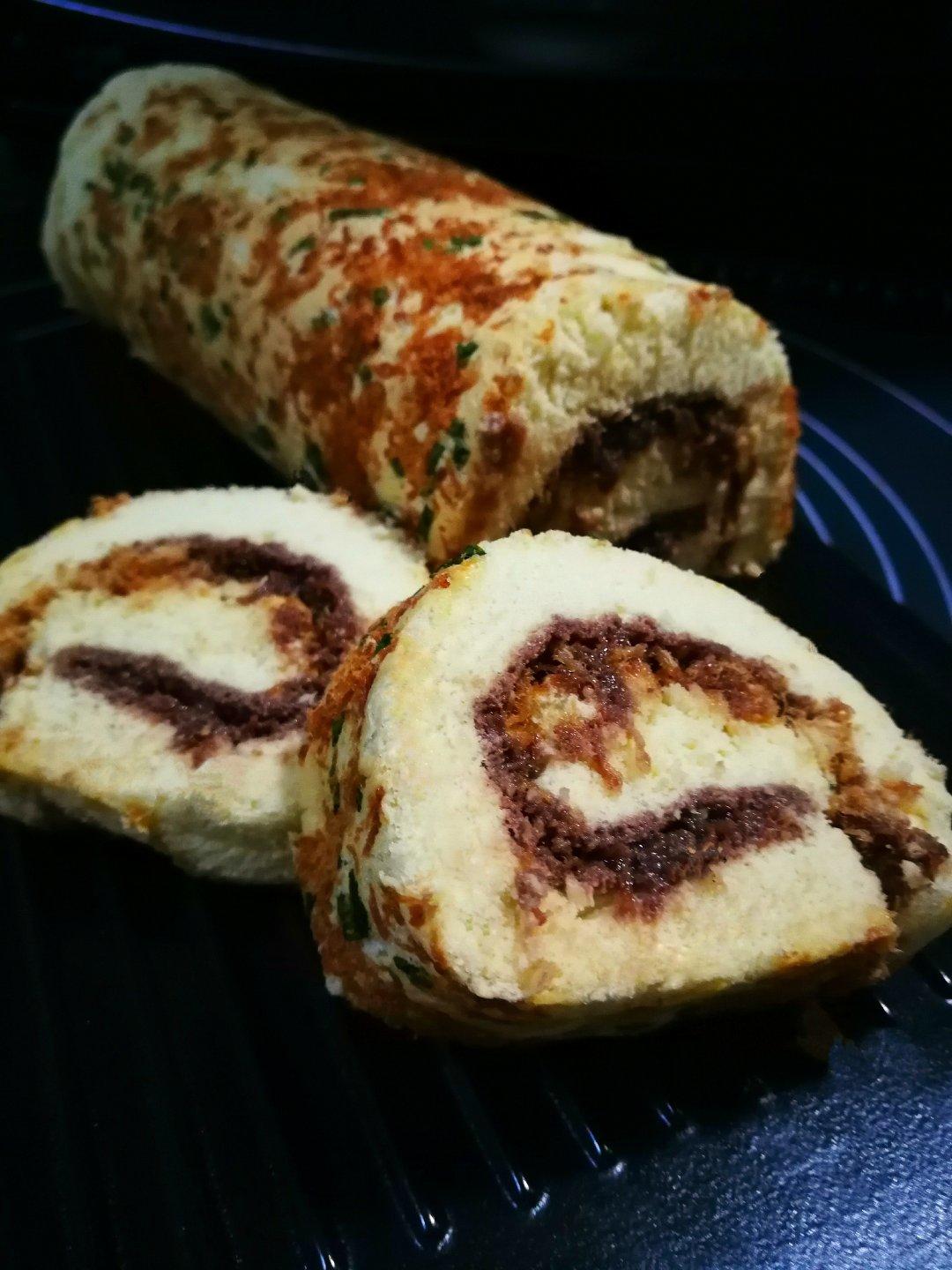 香葱肉松卷 蛋糕卷-无敌美味