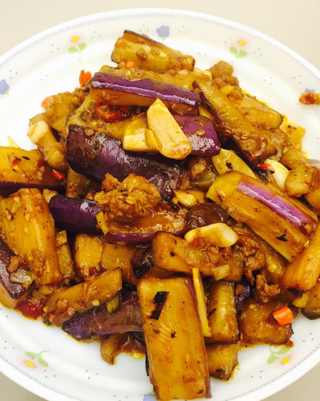 红烧肉沫茄子