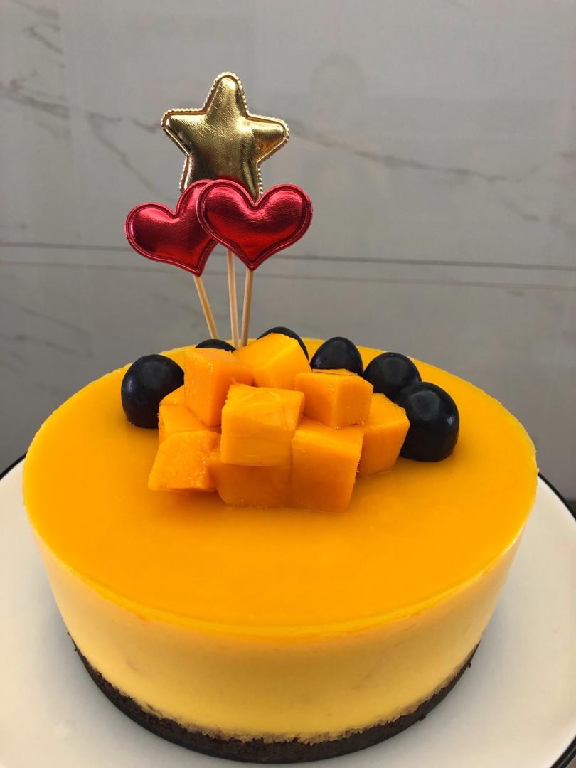 奥利奥芒果镜面慕斯