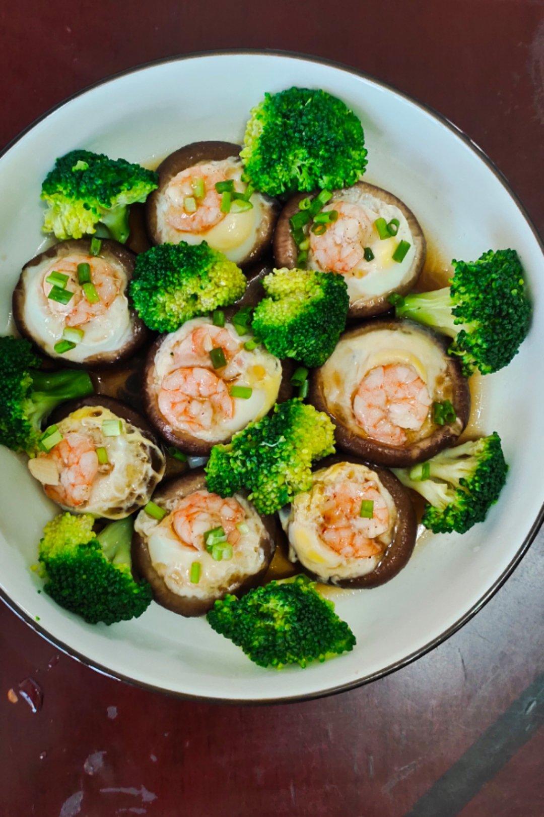 香菇鹌鹑蛋蒸虾仁