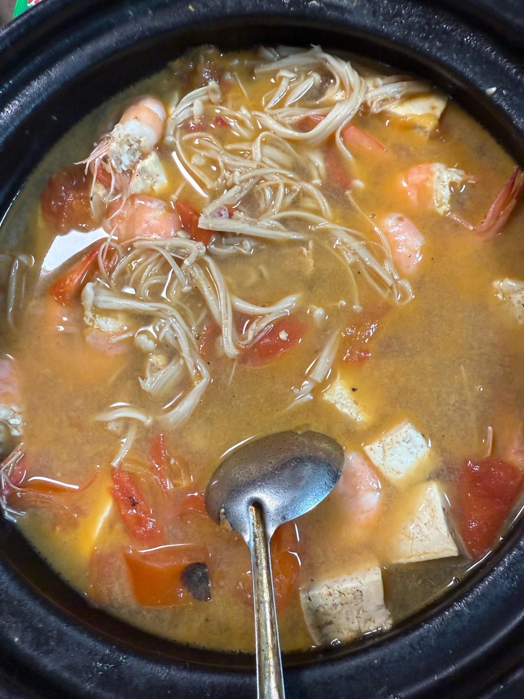 鲜虾豆腐煲