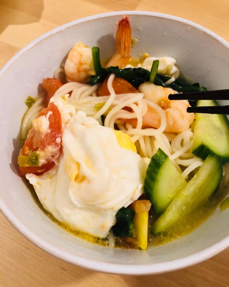 虾仁西红柿热汤面丨健康·三餐<好好吃饭8>