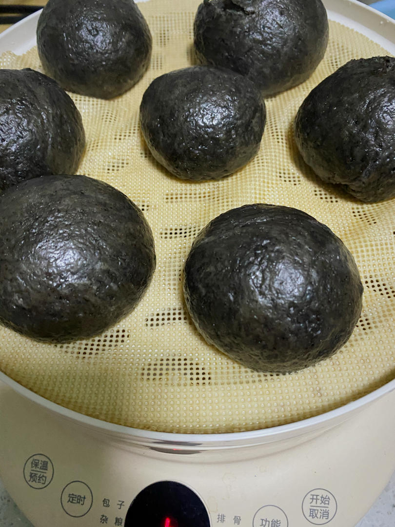 黑芝麻酱馒头
