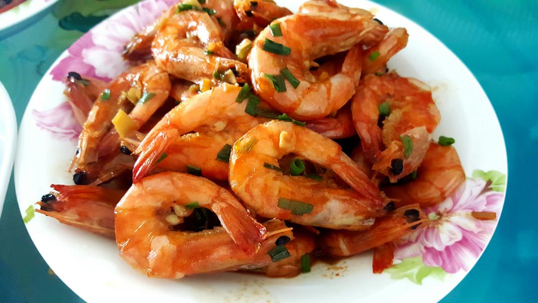 小风铃03做的葱烧啤酒虾