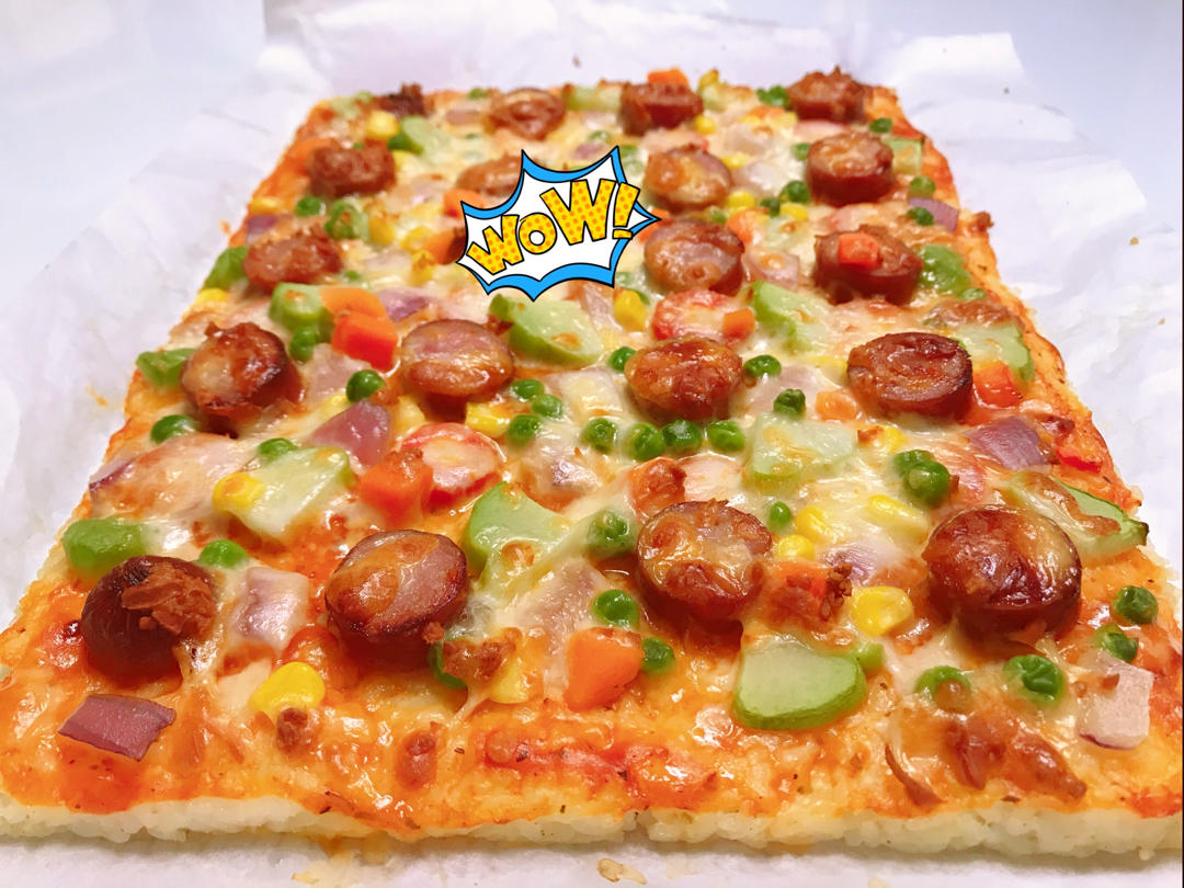 剩米饭的华丽转身-米饭披萨