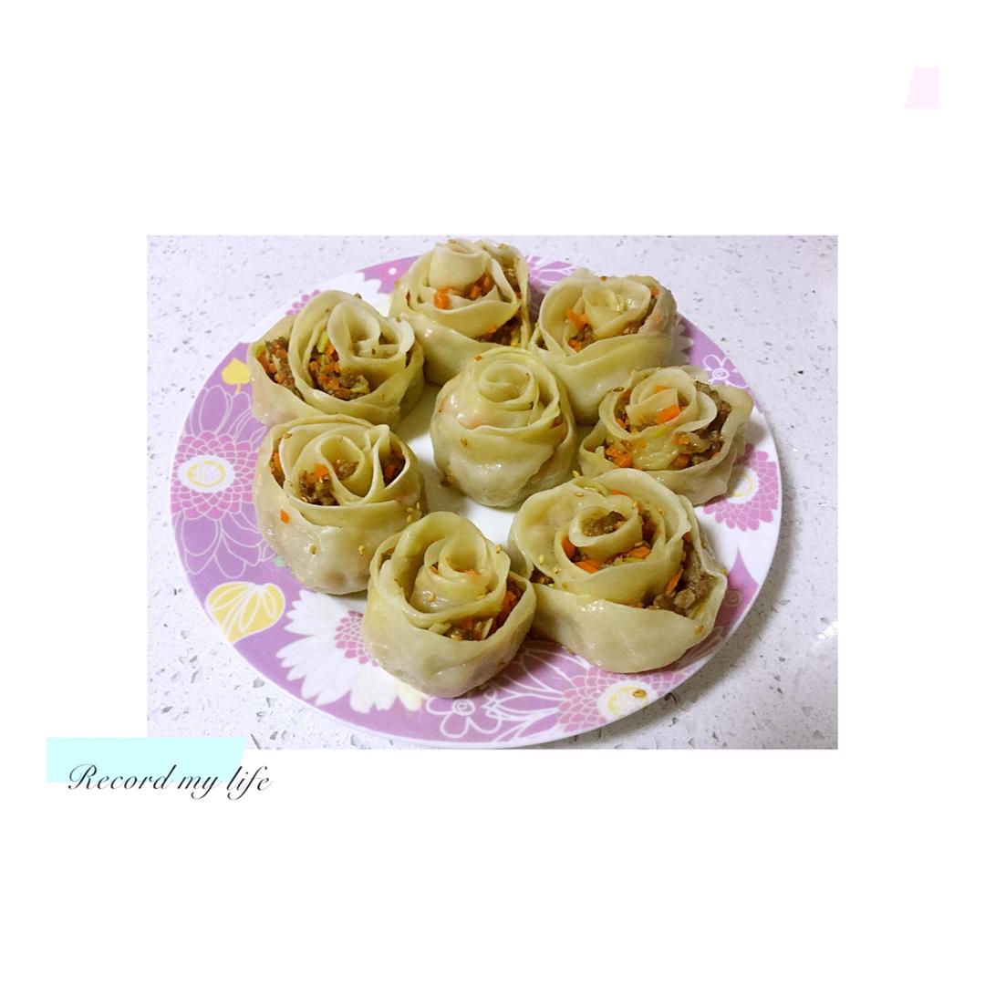 玫瑰花饺子