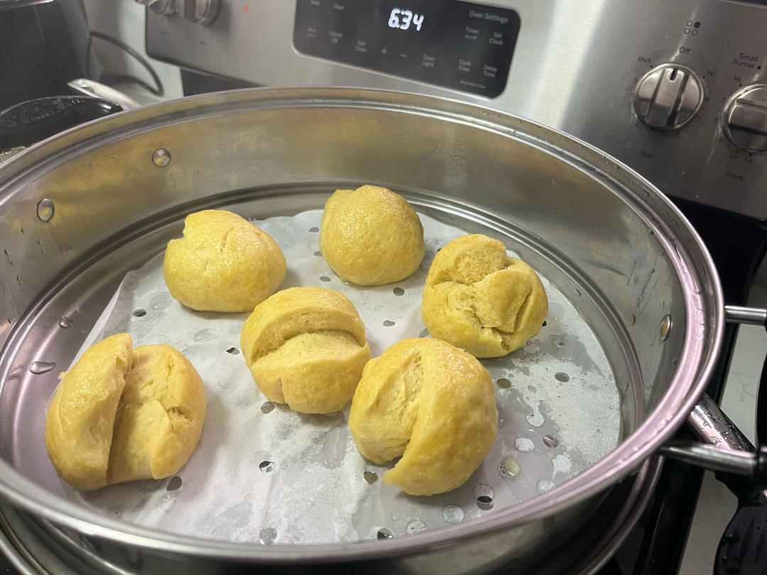 一发奶香小馒头，口感特别好！