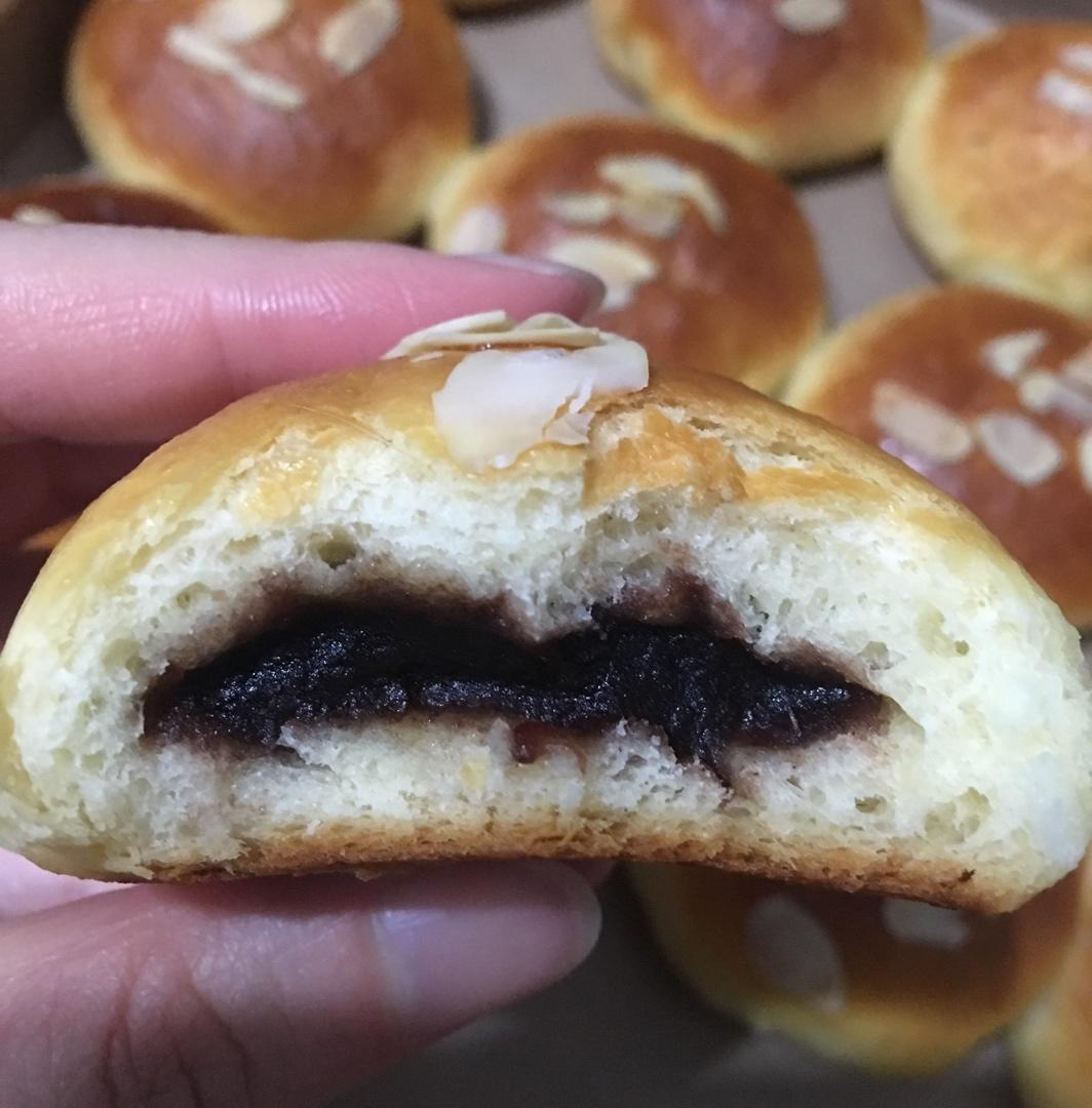 蜂蜜牛奶豆沙小餐包（普通面粉版）