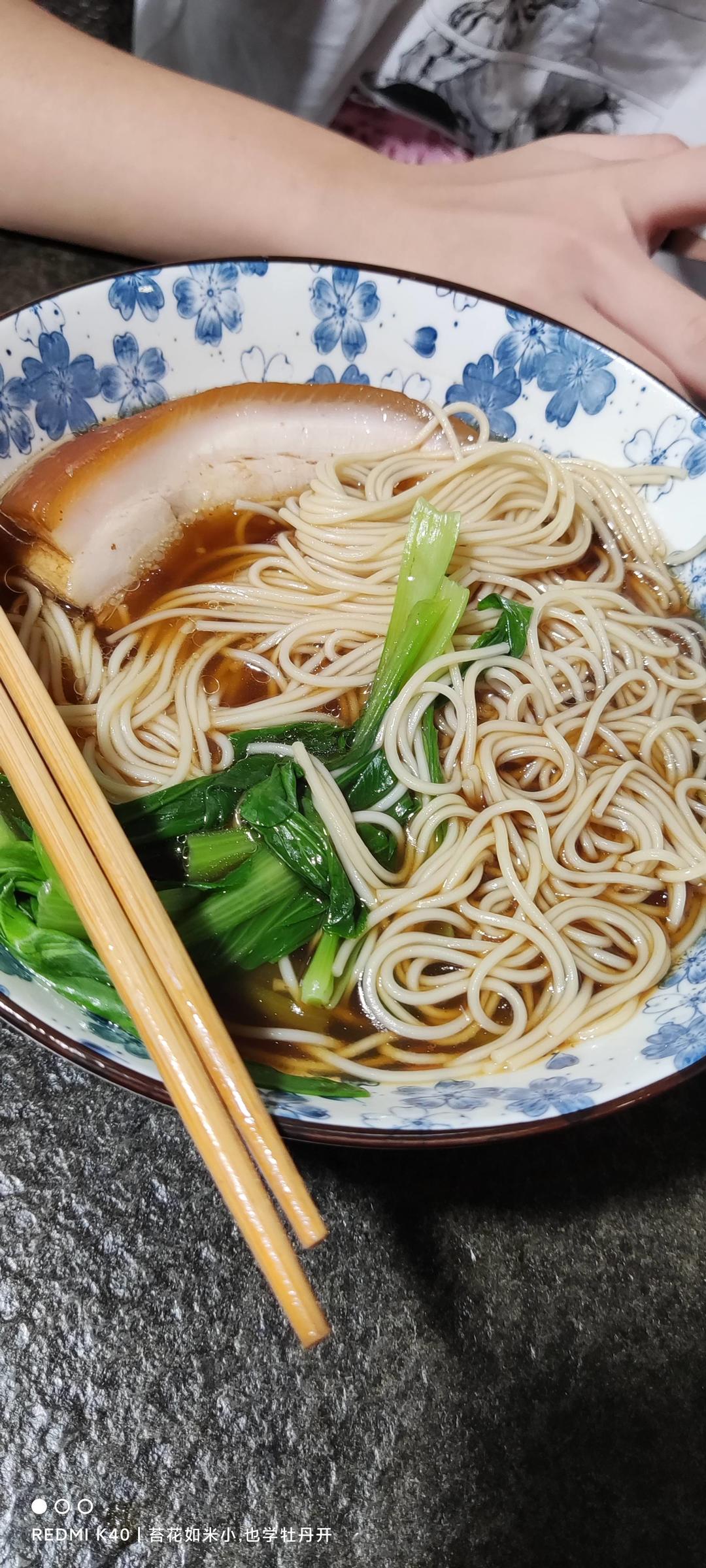 自制焖肉面