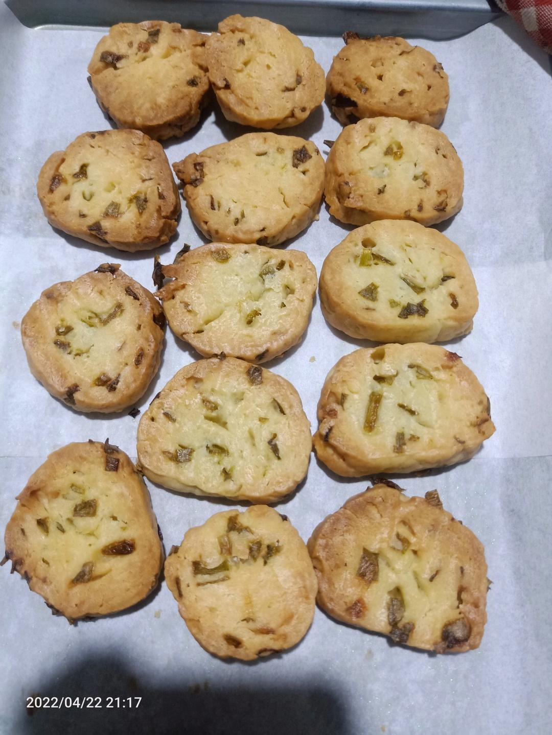 葱香咸味饼干！超好吃