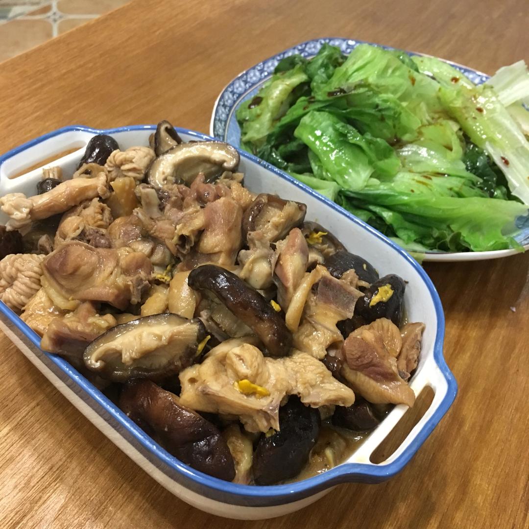 香菇焖鸡