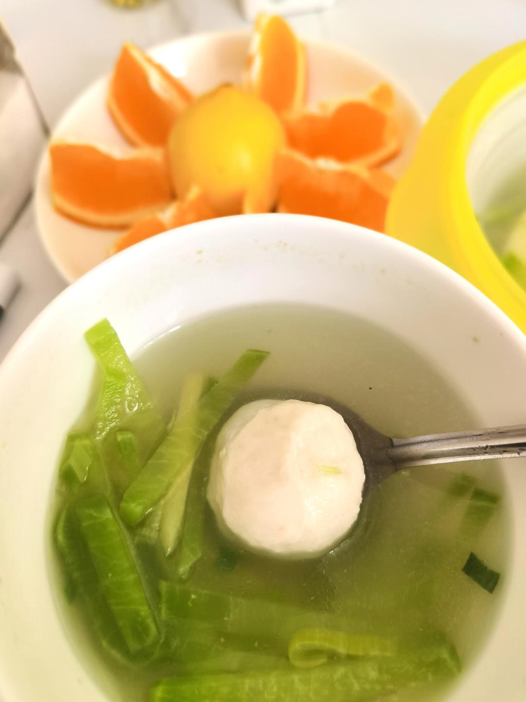 鱼丸萝卜丝汤（百分百鱼丸）