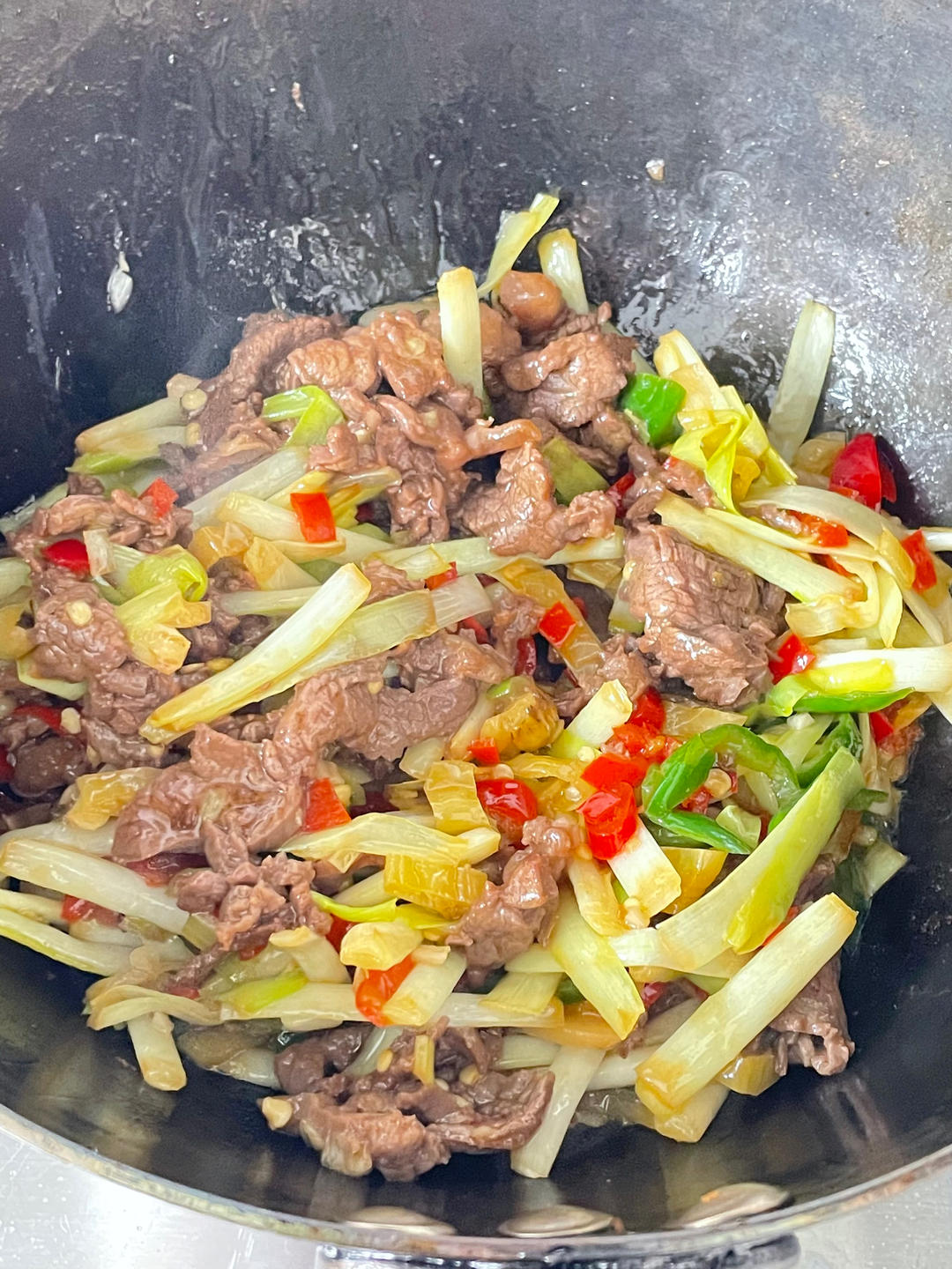 泡椒韭黄牛肉的做法