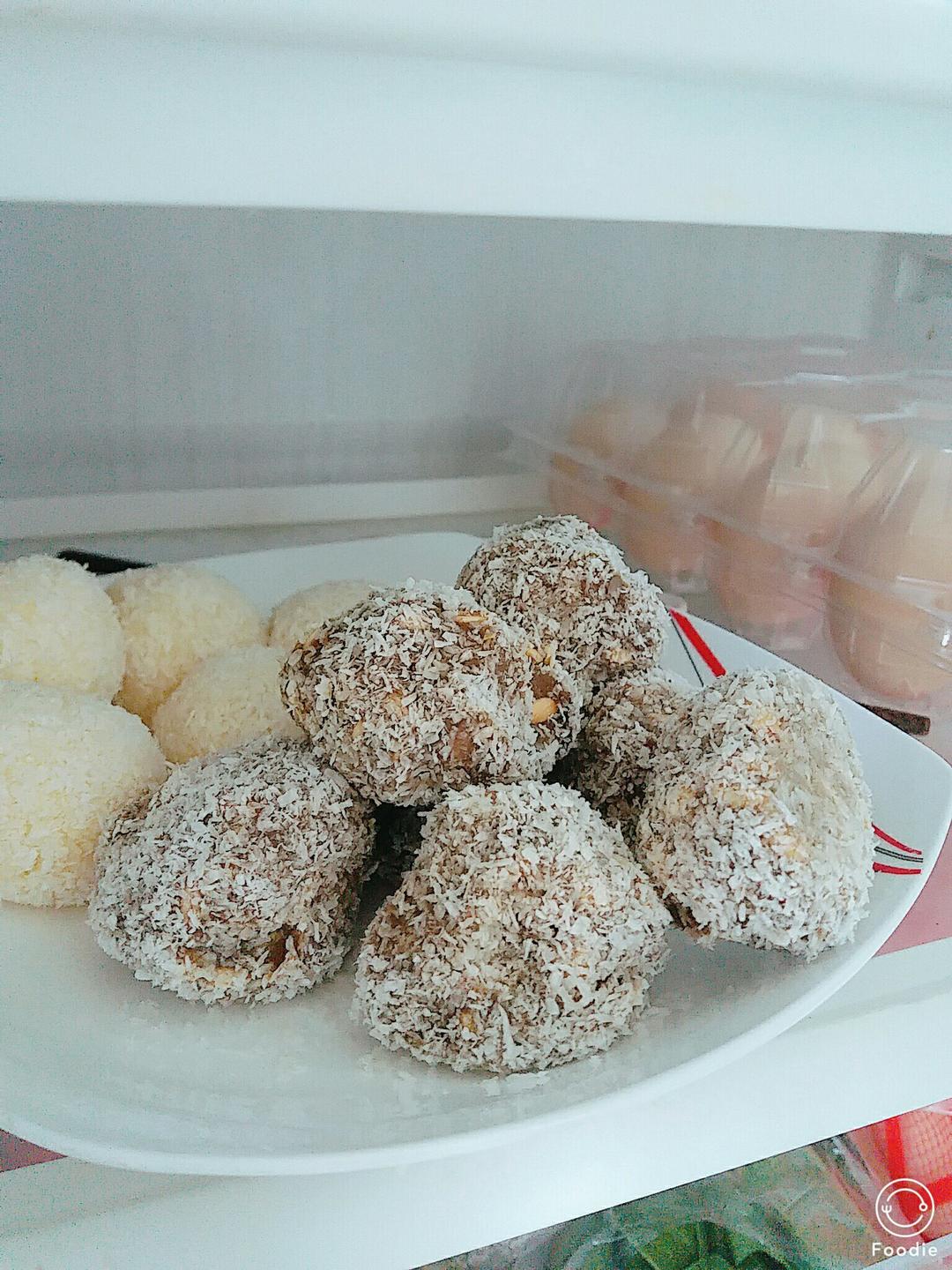 椰丝红薯燕麦球
