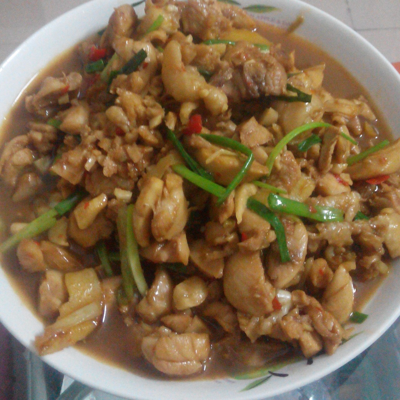 桔孑做的小炒鸡腿肉