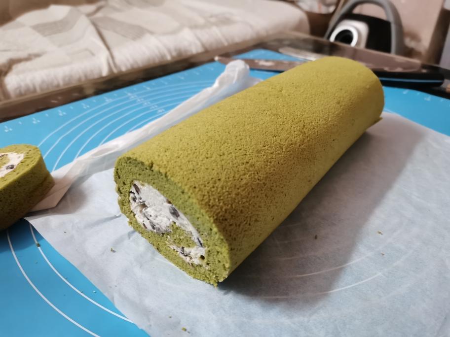 抹茶红豆卷