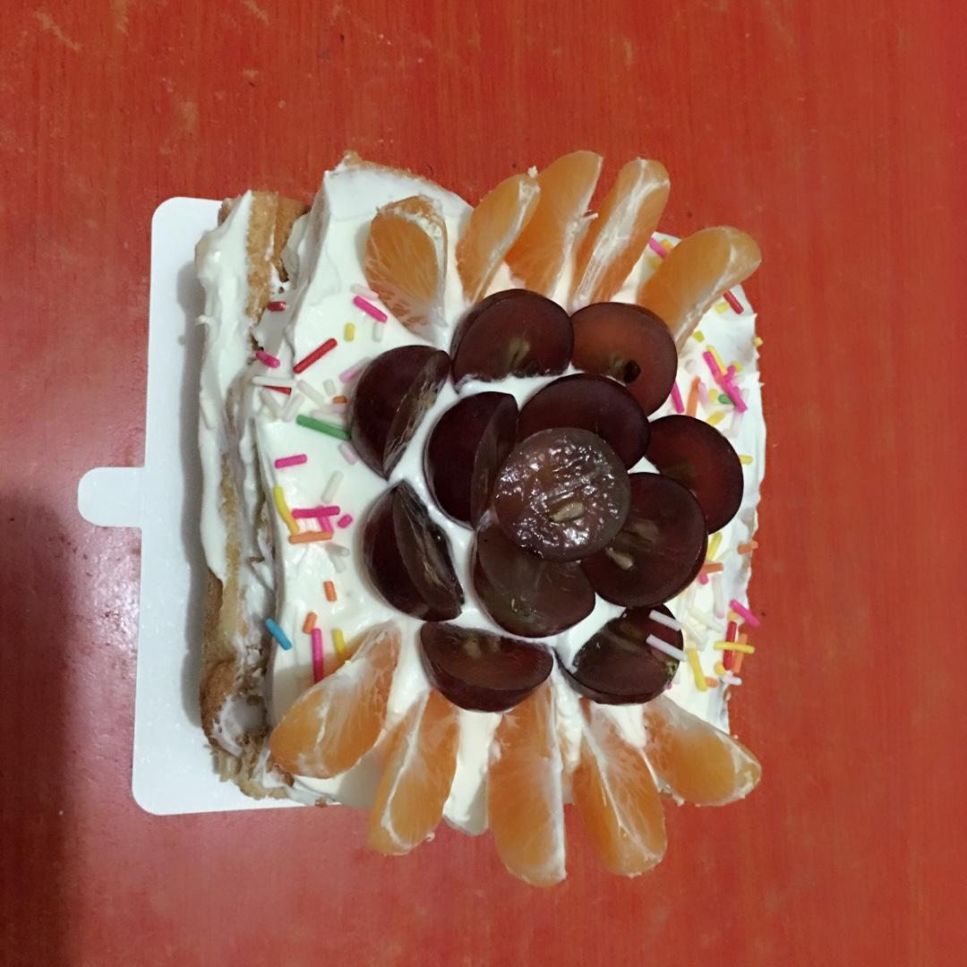 方形水果夹层蛋糕