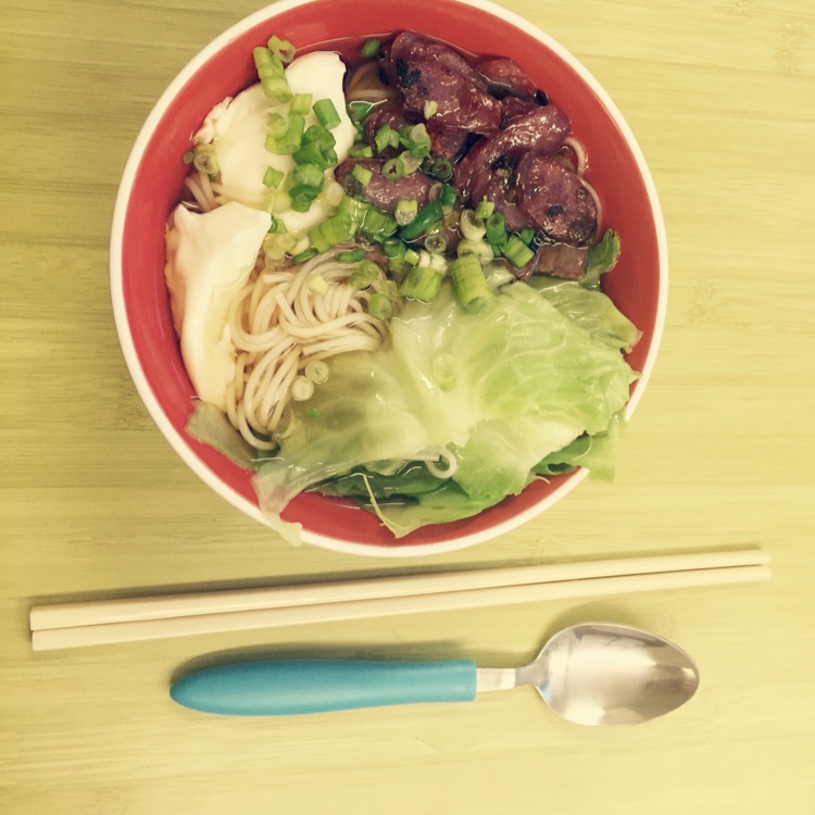 小葱麻油酱油面