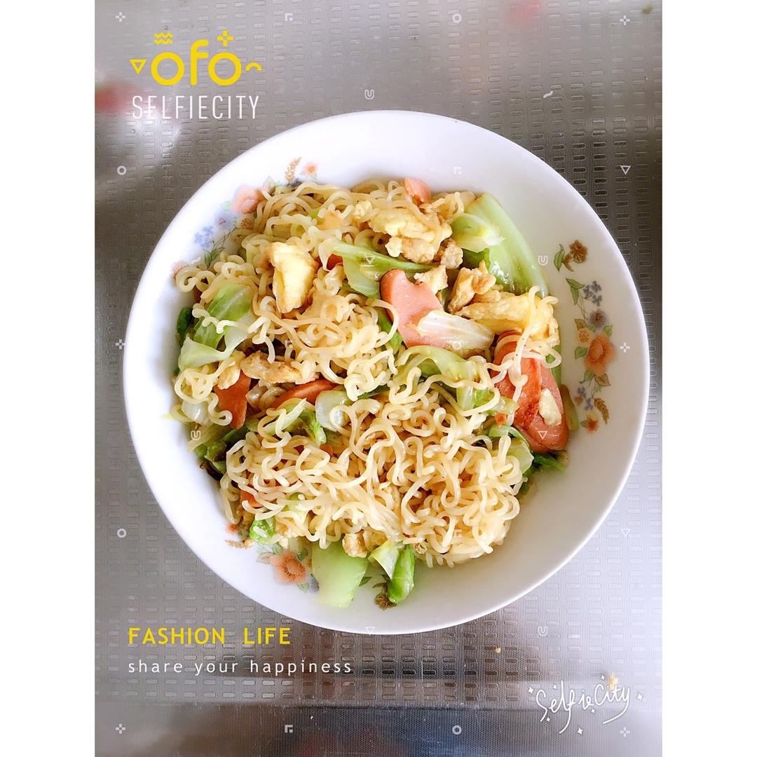 炒方便面 巨好吃哟～