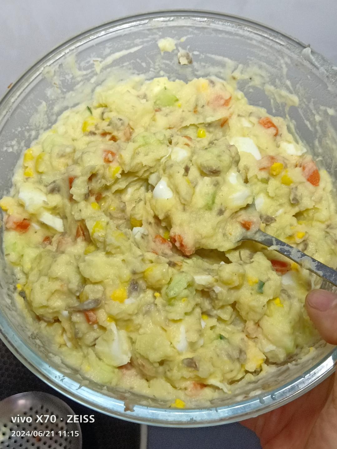 零失败!好吃到舔盘的土豆泥沙拉，饱腹感十足！