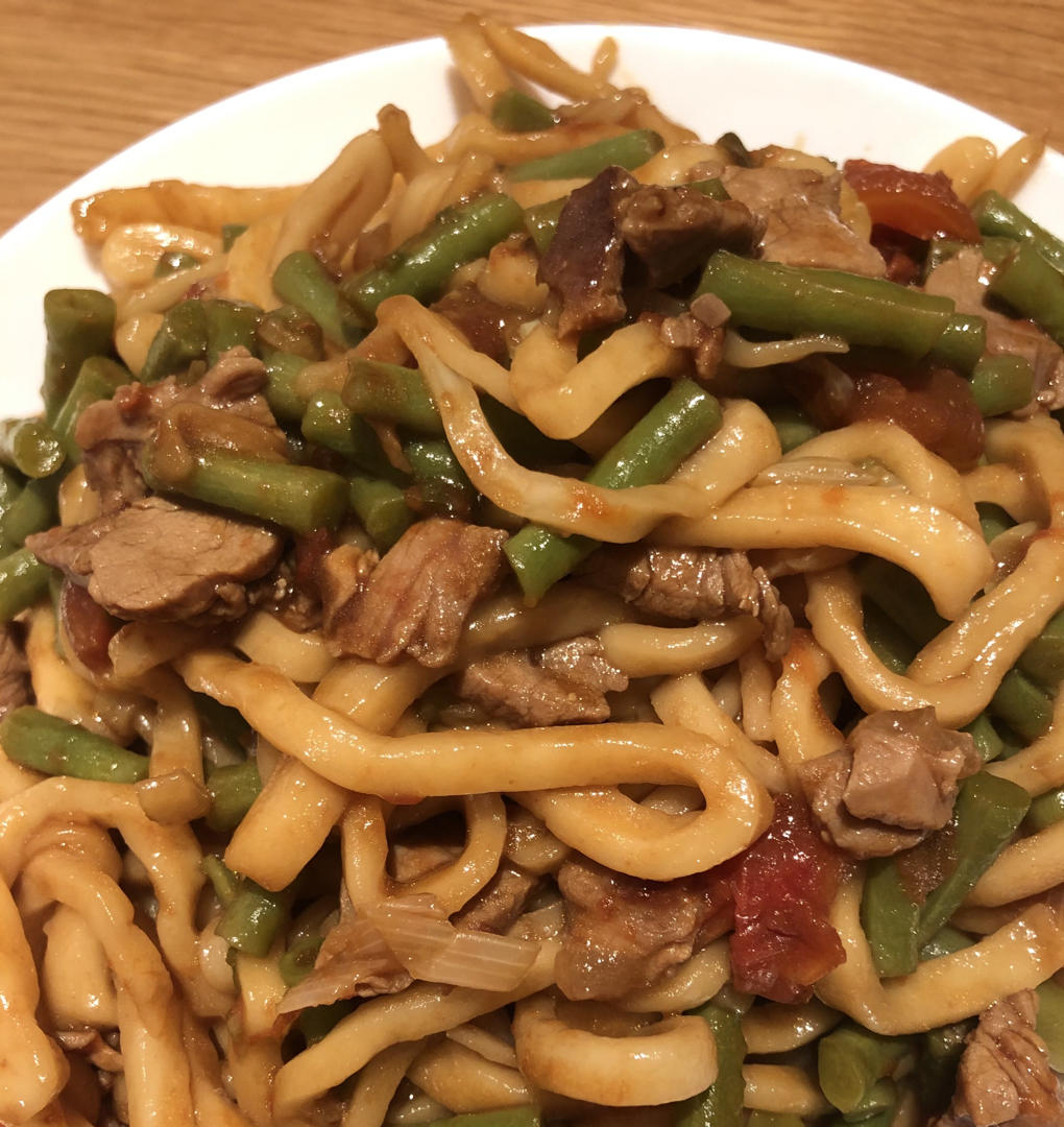 堂妈小厨——豆角番茄焖面