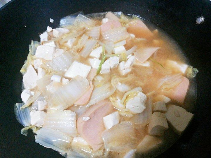 白菜炖冻豆腐