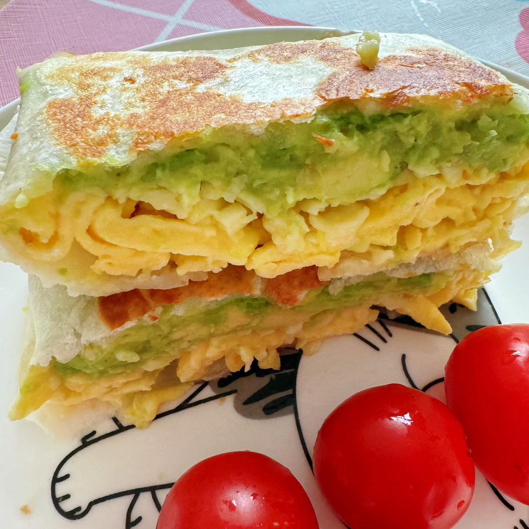 芝士牛油果滑蛋卷饼🌯经典cp就是吃不腻‼️