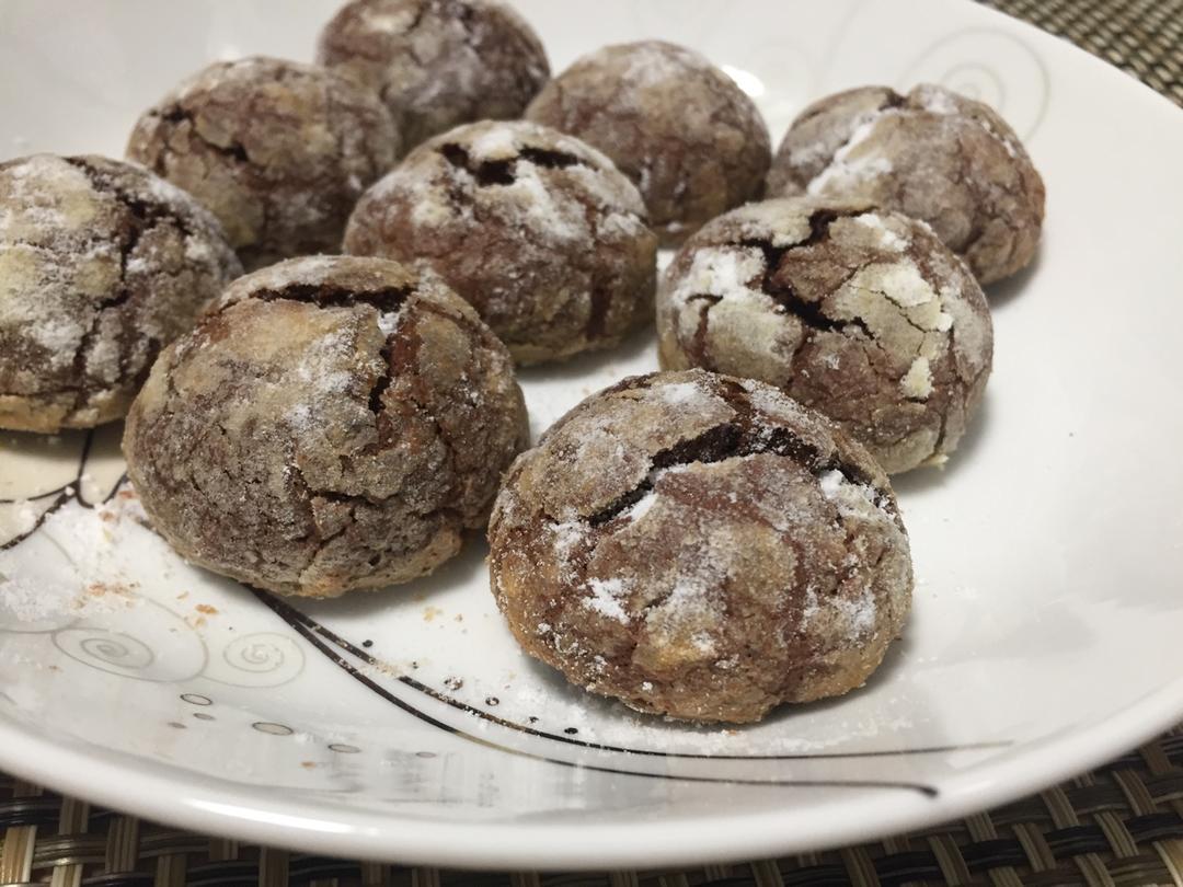 巧克力裂纹曲奇