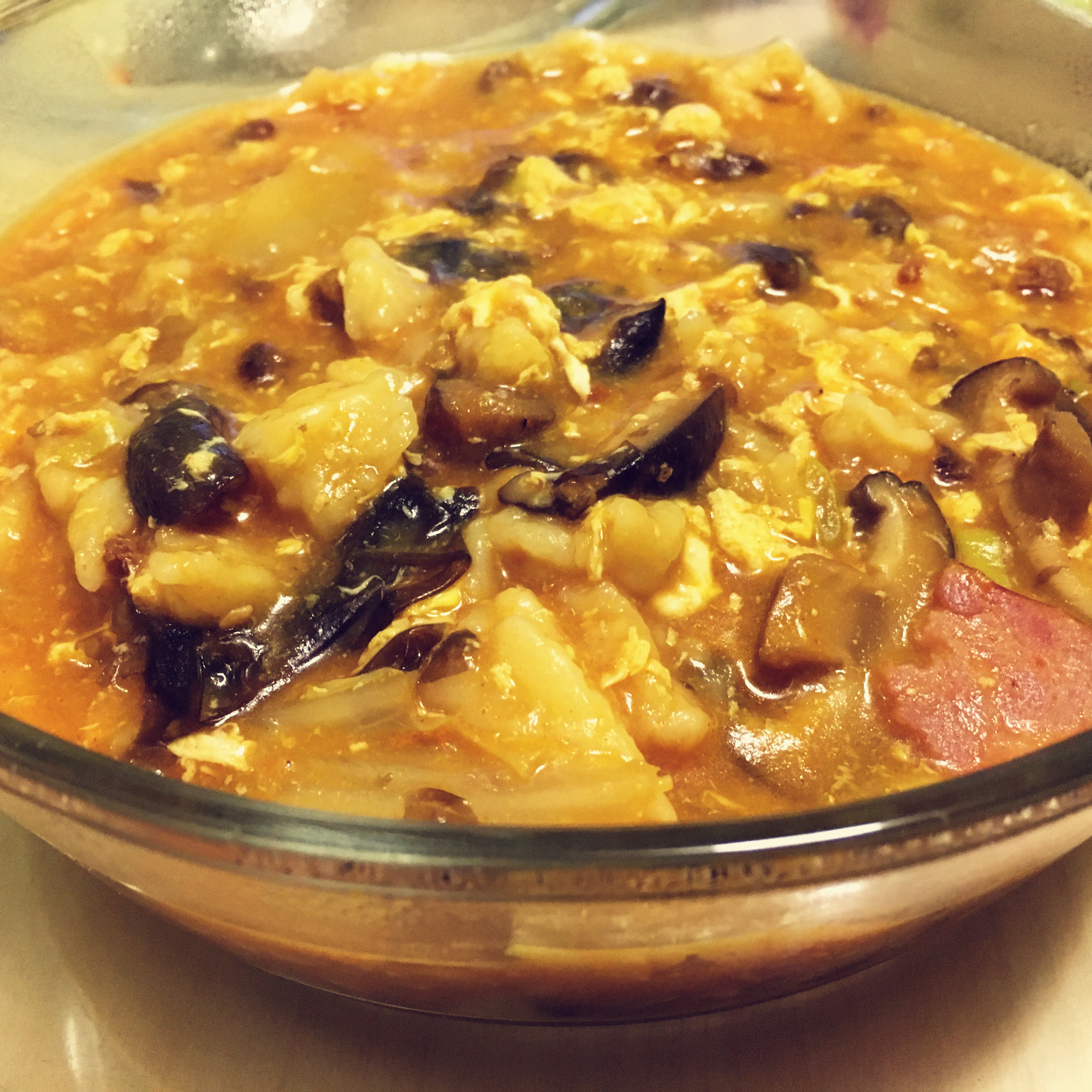 西红柿鸡蛋疙瘩汤