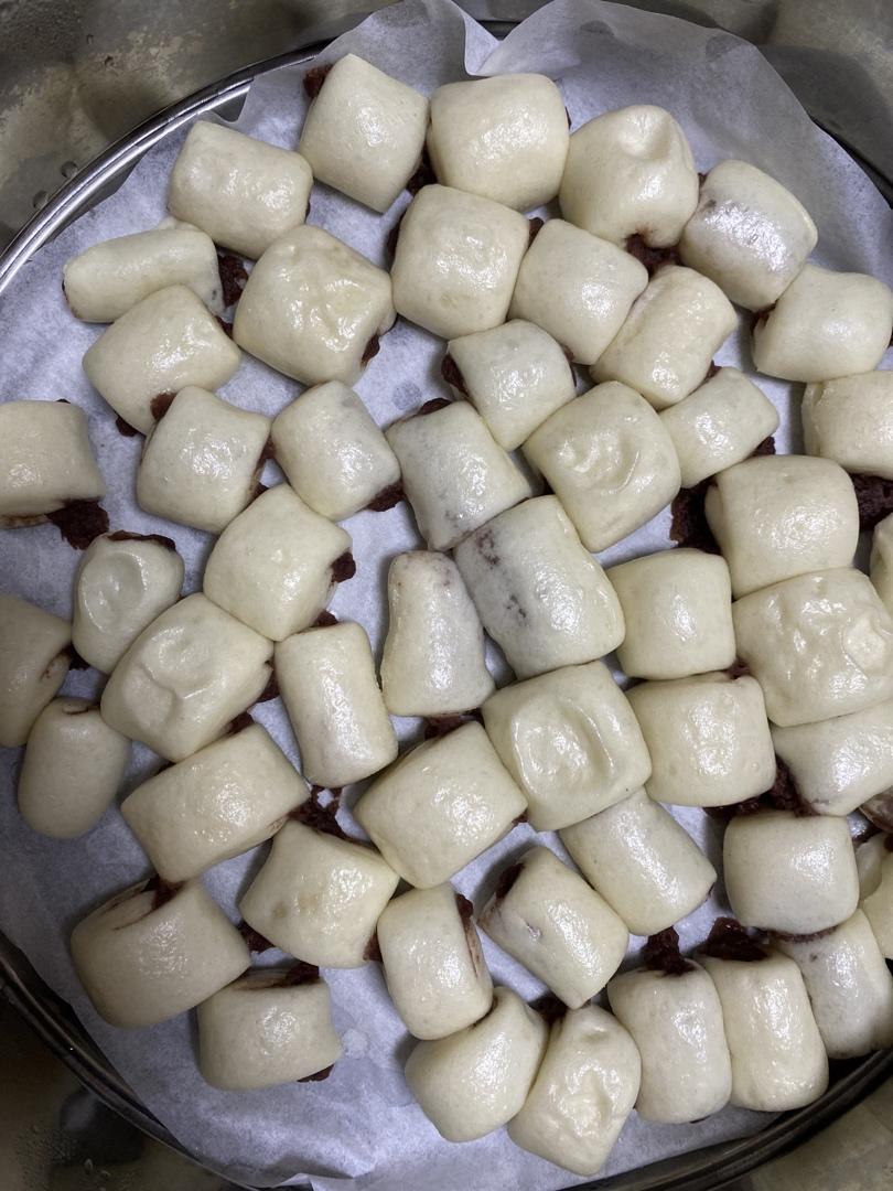 小灯笼豆沙卷 豆沙包 超治愈 一次醒发 附整形细节视频