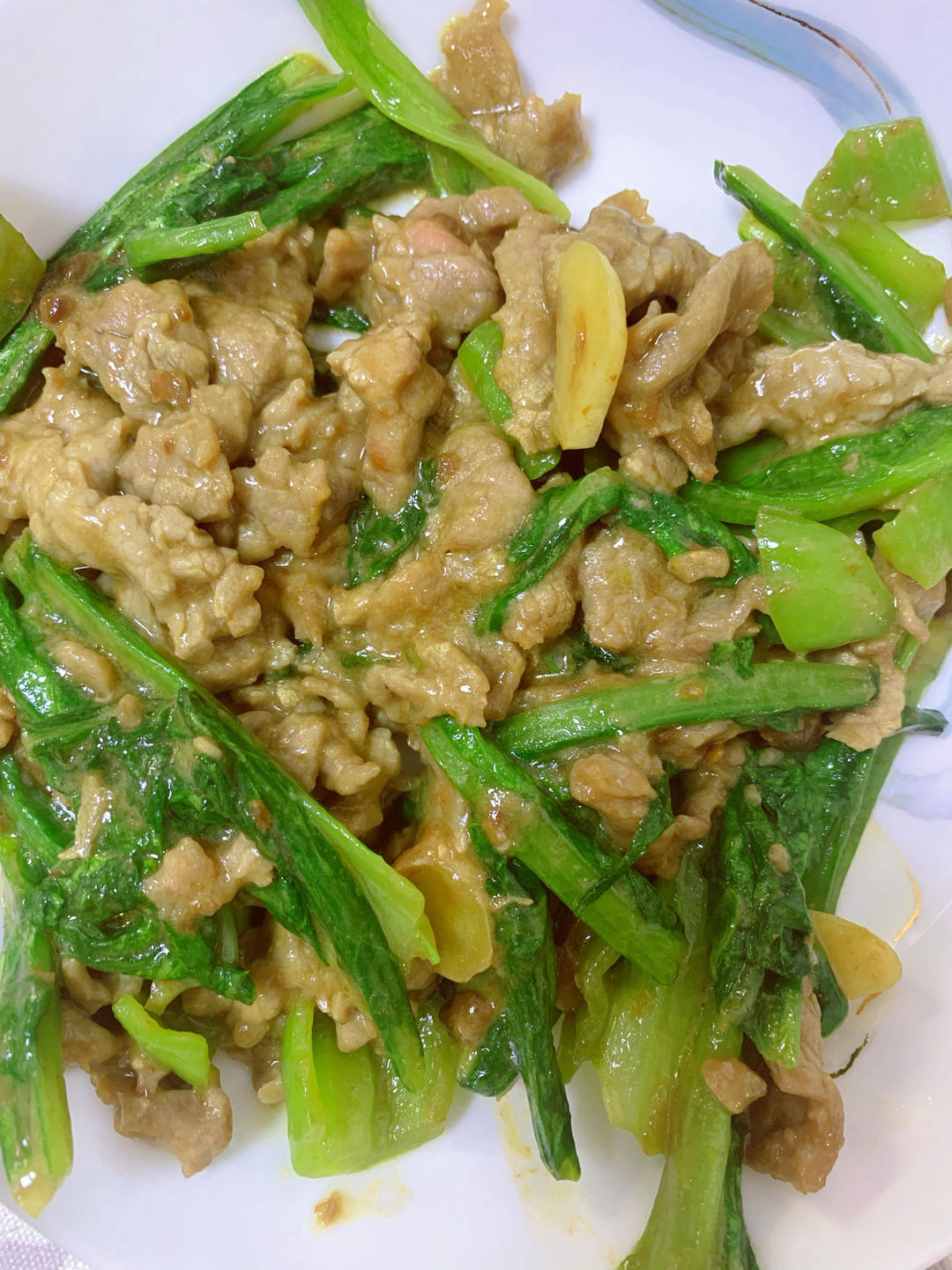 清燥润肺油麦菜🥬炒牛肉片