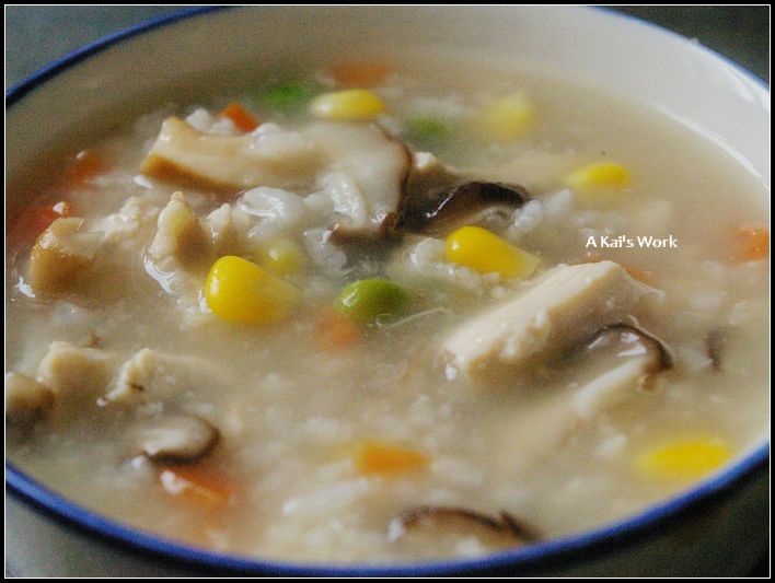 香菇鸡肉粥