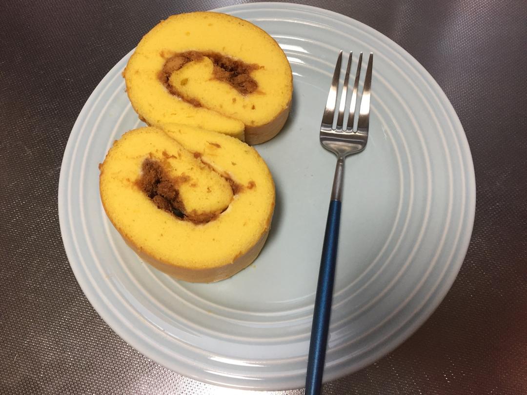 香葱肉松肥蛋糕卷～