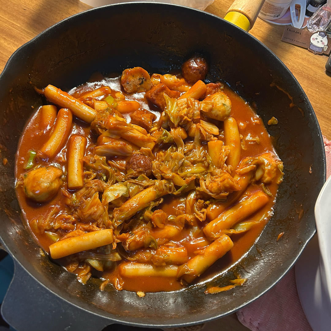 韩式五花肉炒年糕