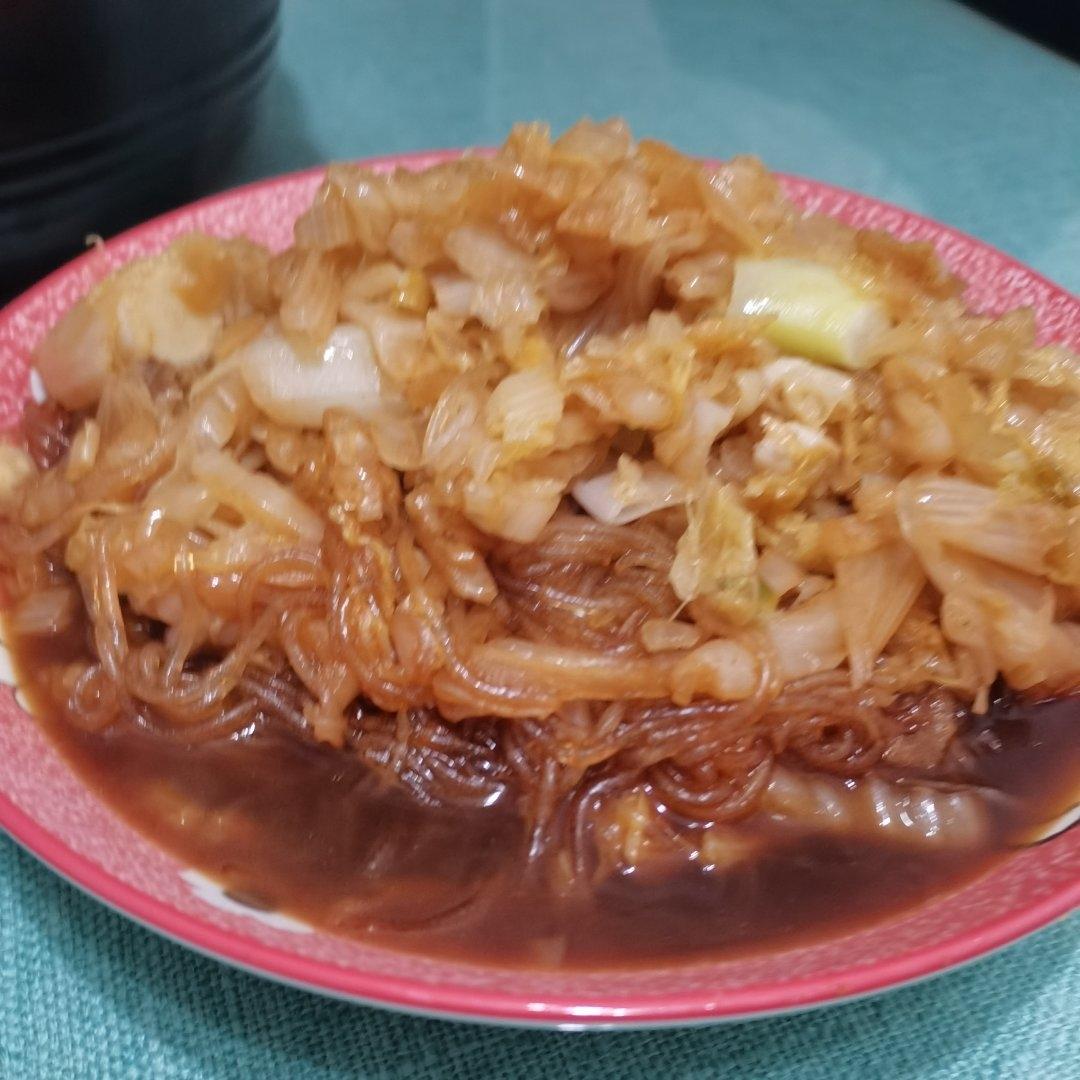 酸菜炒粉