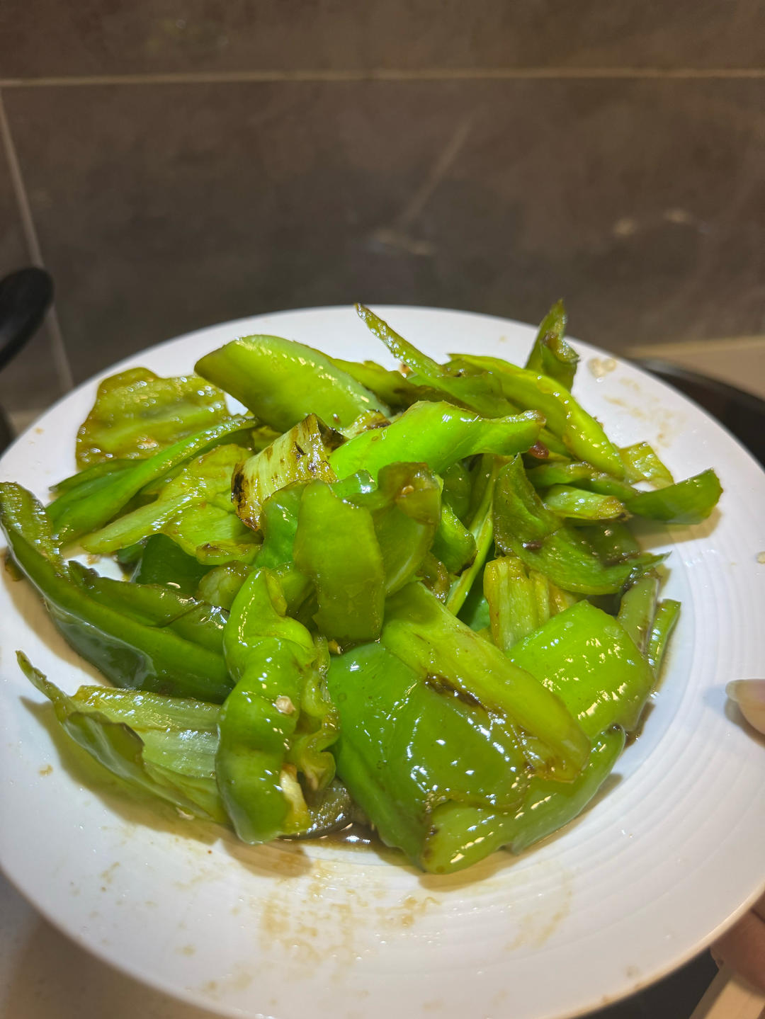 超级开胃菜～豆瓣酱炒辣椒