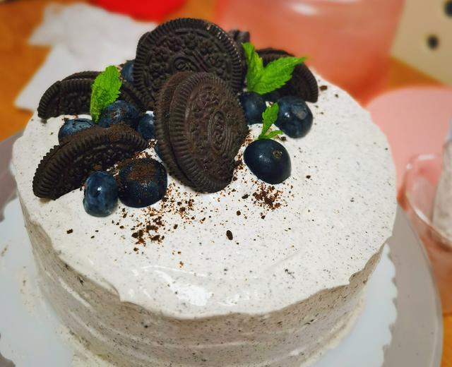 双层芝士咸奥利奥奶油蛋糕的做法