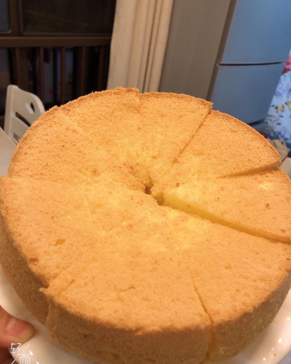 8寸原味戚风蛋糕