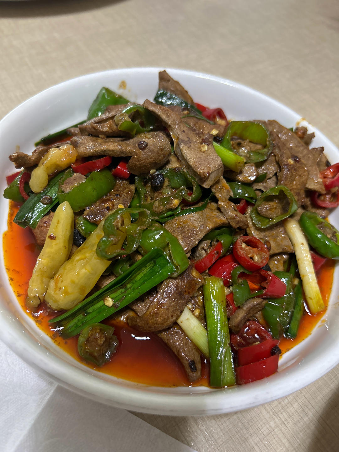 这样炒的猪肝鲜嫩入味，一点都不腥，特别好吃😋