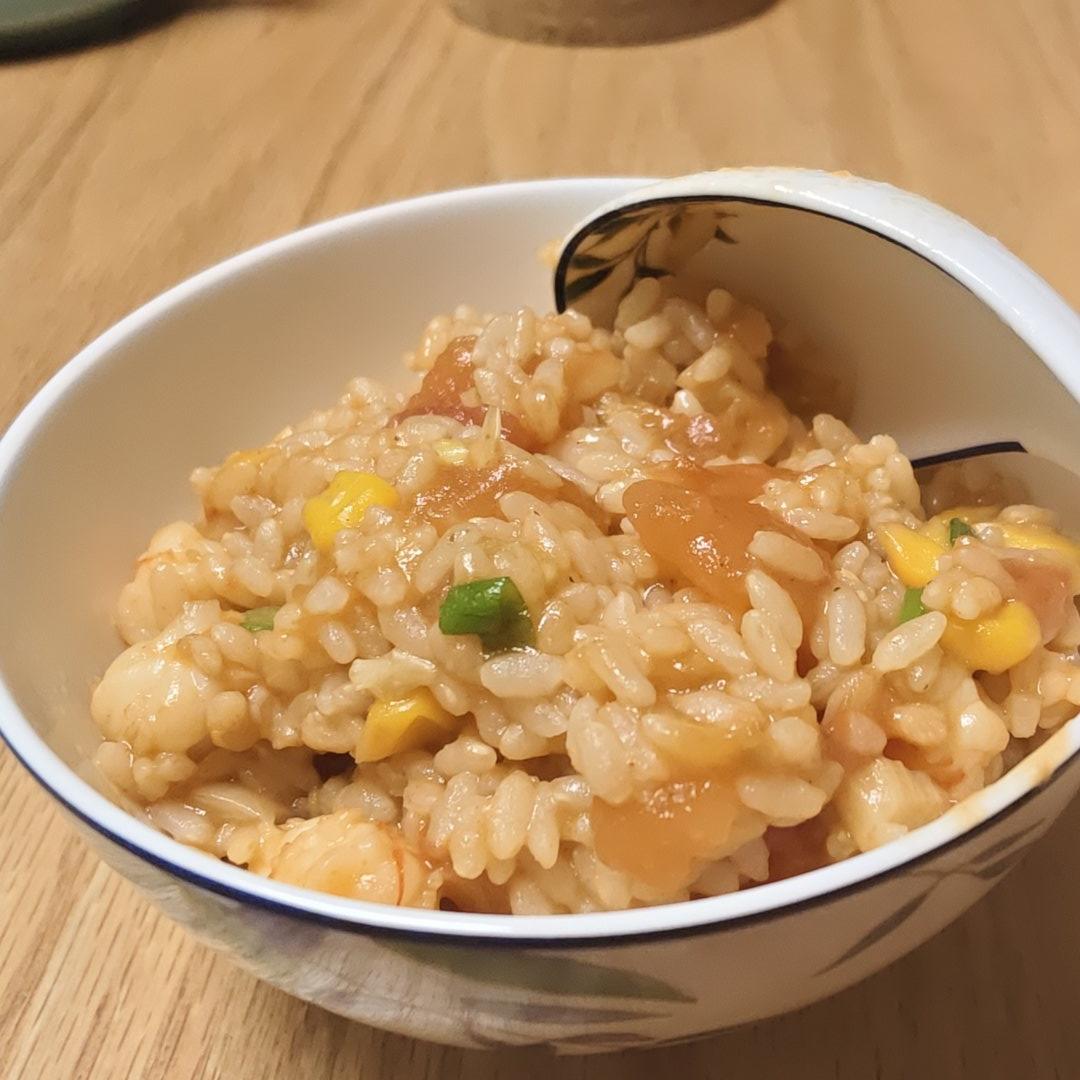 番茄虾仁烩饭