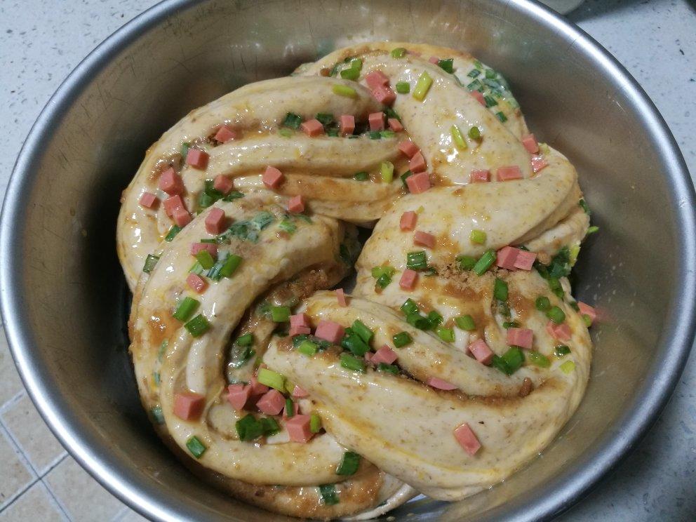 香葱肉松手撕吐司