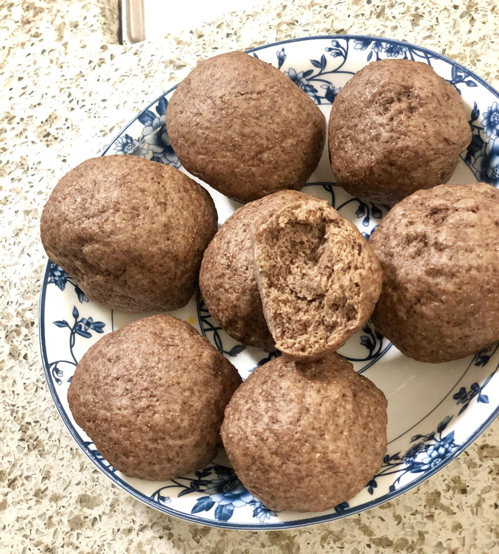 黑全麦馒头（减肥必备）