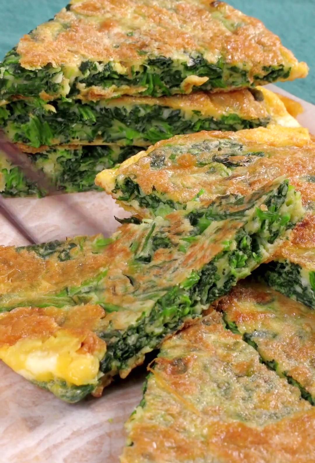 菠菜蛋饼