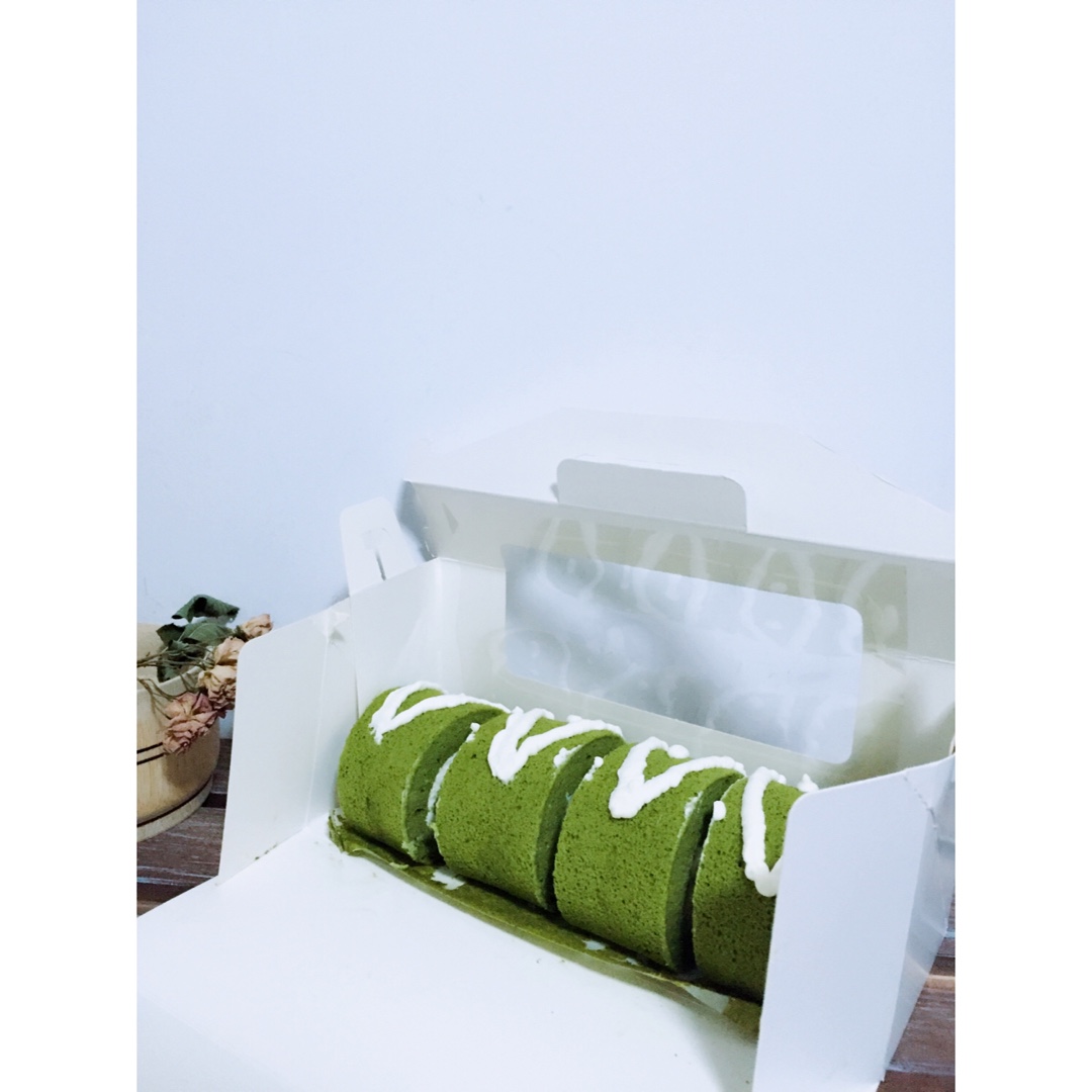抹茶蜜豆蛋糕卷
